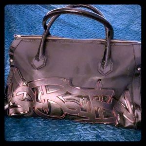 Christian Louboutin Black Graffiti Large Bag